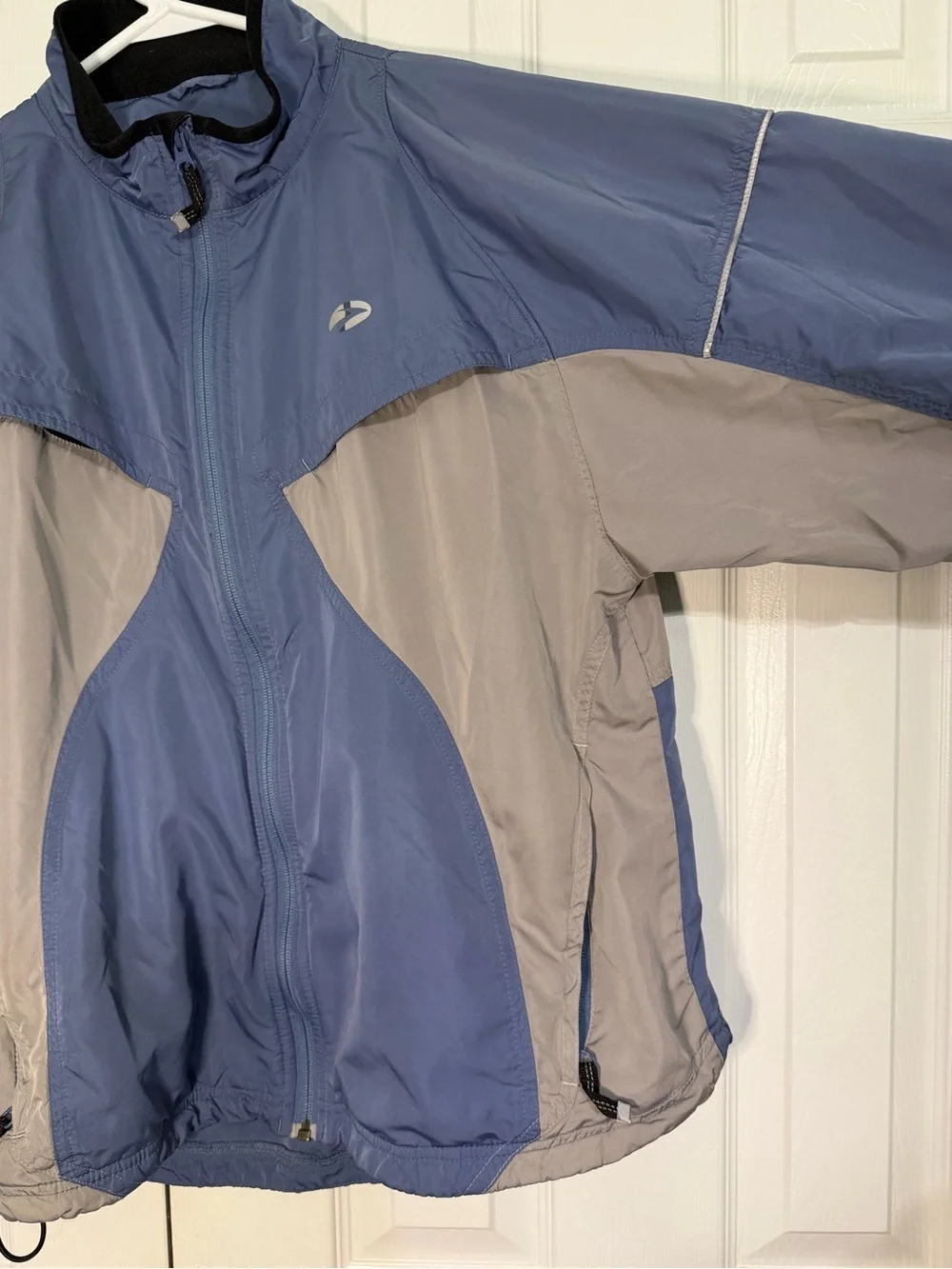Brooks Blue and Gray Windbreaker Running Jacket